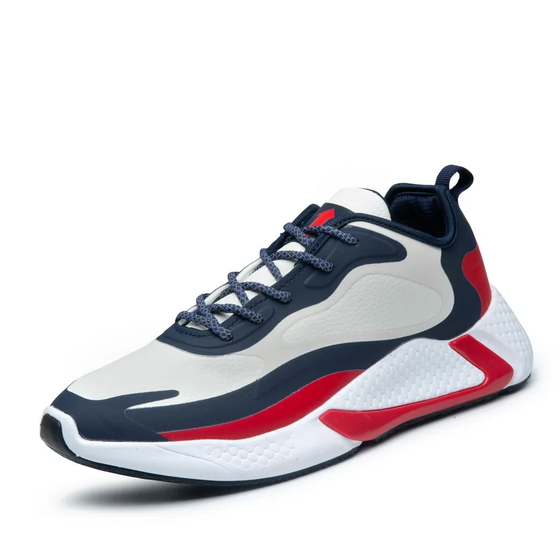 2019 new design custom LOGO soft mens sneakers wholesale outdoor sport leather sneaker for men