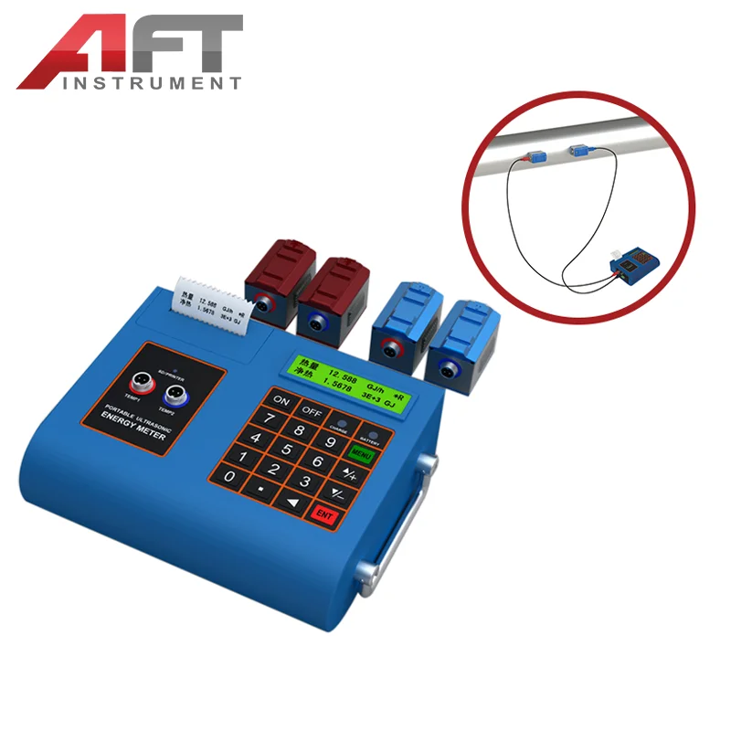High Quality Cheap Battery powered SD Card Print Clamp On Installation Portable Ultrasonic Flow Meter Flowmeter