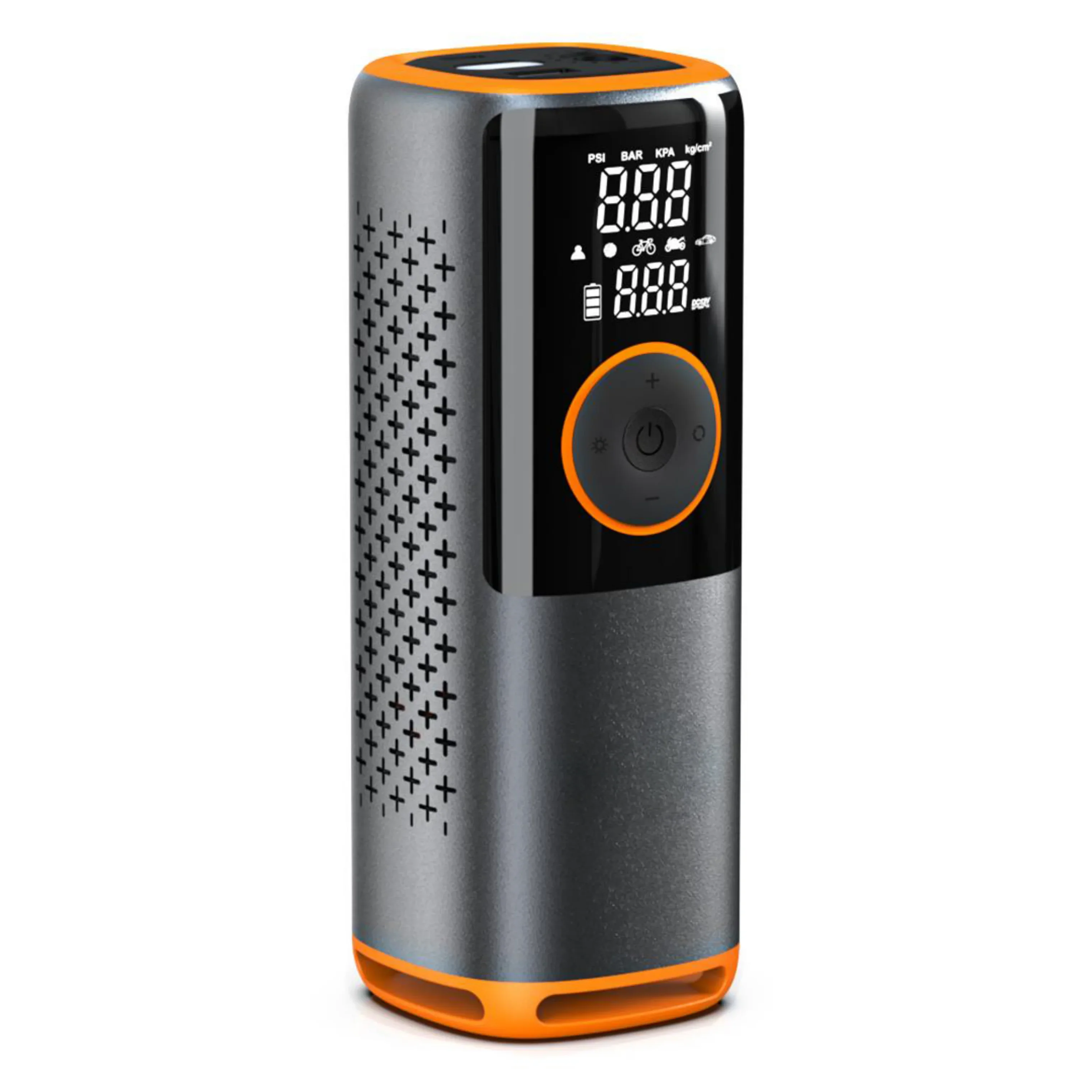 Digital Air Compressor for Car Portable Tire Inflator with LED Light Portable Car Battery Jump Starter Mini Bike Pump Air Chuck