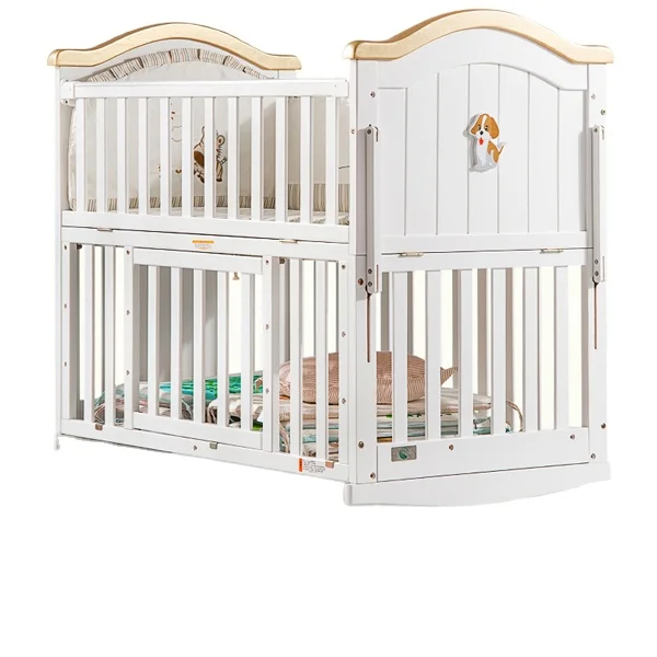 three level mattress height adjustable convertible wooden furniture cribs