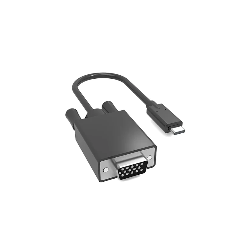 creation docking station output type c vers 1.8m usb type c to vga cable adapter