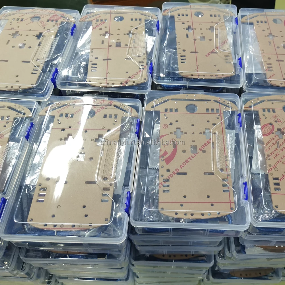 DIYmall Avoidance Tracking Motor Smart Robot Car Chassis Kit Speed Encoder Battery Box 2WD Ultrasonic Module