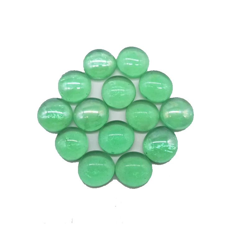 wholesale bulk decorative clear colored crystal glass gems flat glass marbles for vase filler