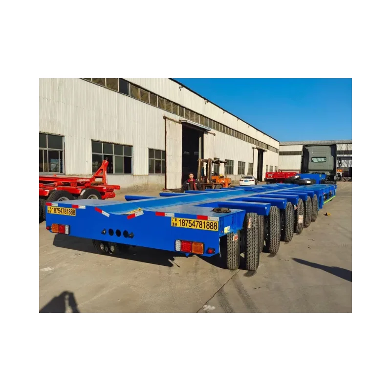 Special Vehicle Manufacturer Customized Gooseneck Trailer Truck 8-axle Tower Low Flatbed Transporter