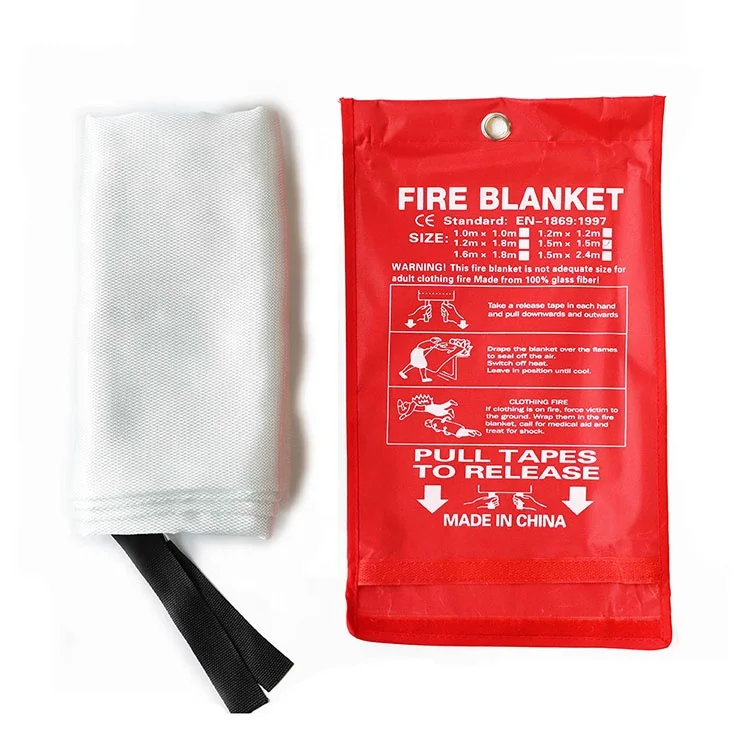 Cheap price 1m 1.8m 120cm retardant  anti house fire proof fire retardant blanket