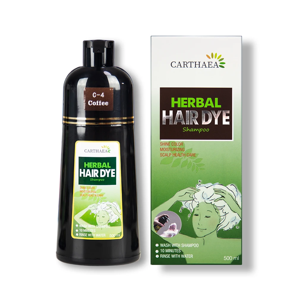 China OEM Custom Brand 5 Min Fast Magic Organic Herbal Hair Dye Shampoo Ammonia Free