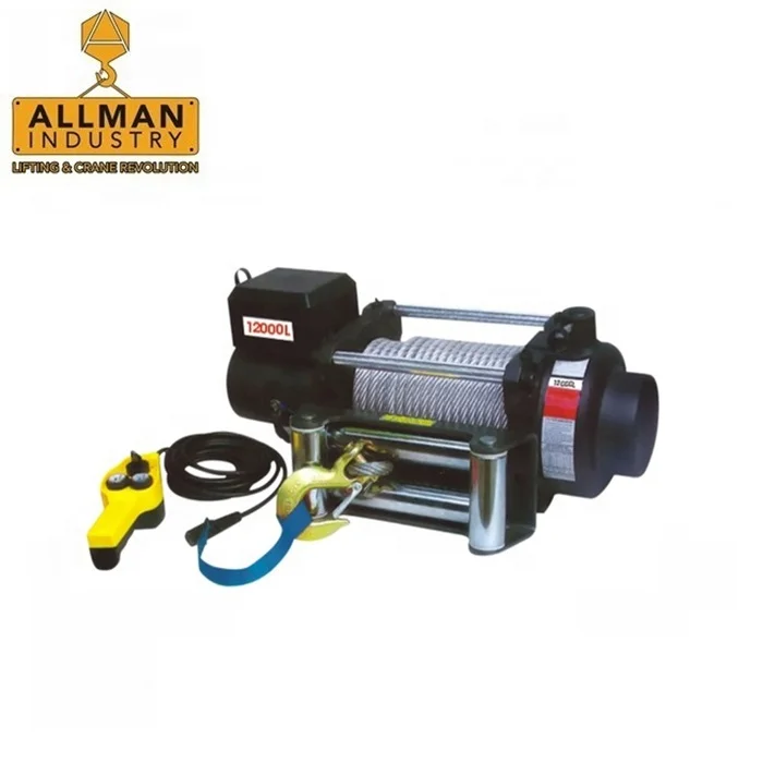 Allman 12000L 4x4 Off Road Electric Winch With Steel Rope For Universal Car and Truck
