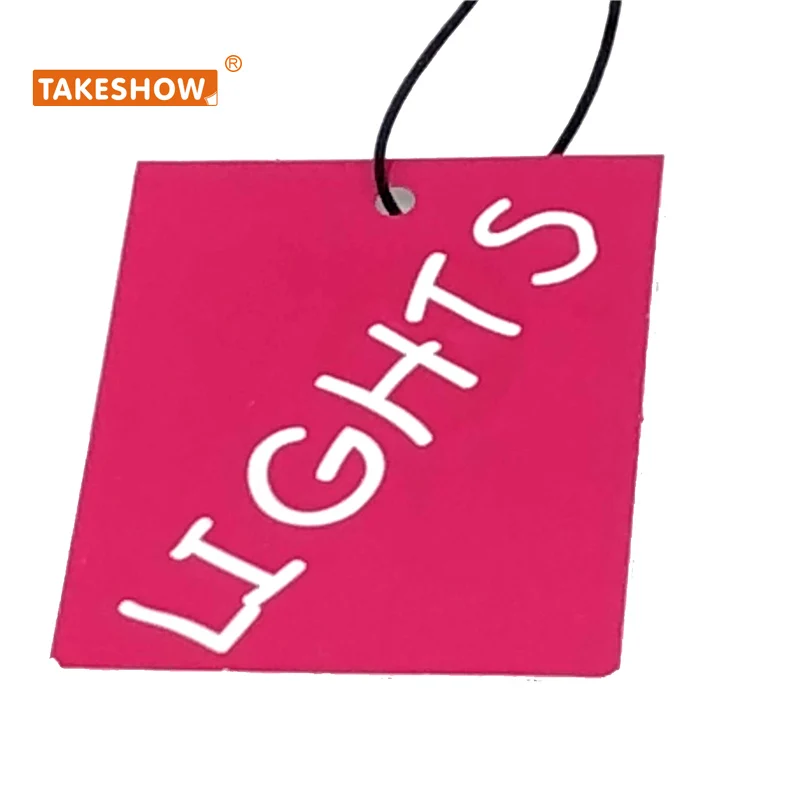 Custom clothes jeans suitcase bag brand logo hang tag