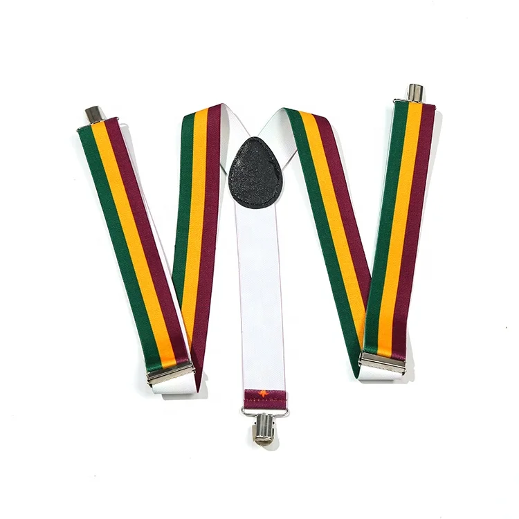 
stock Chinese suspender factory hot Sale Fashion High-End Fashion Suspenders For Men, 3 Clips Suspender Y Shaped Braces Gallus 