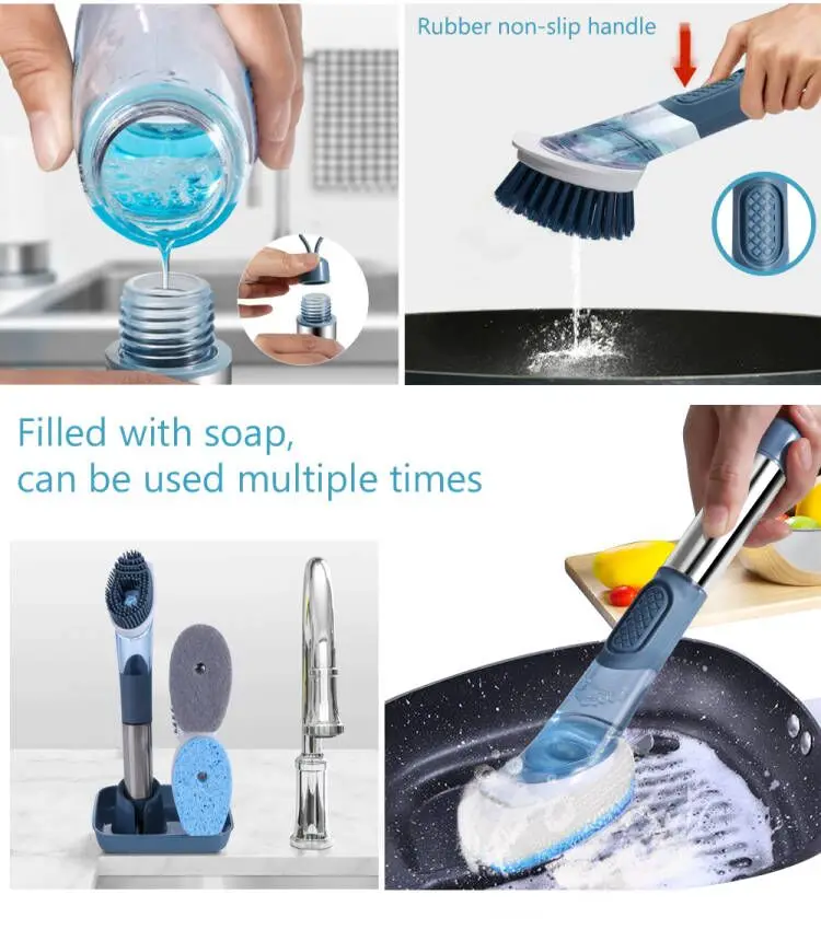 Hot sale Dish Brush Cleaning Brush Useful Kitchen Scrubbing Hand Small Cleaning Dish Brush No Harm to Hand