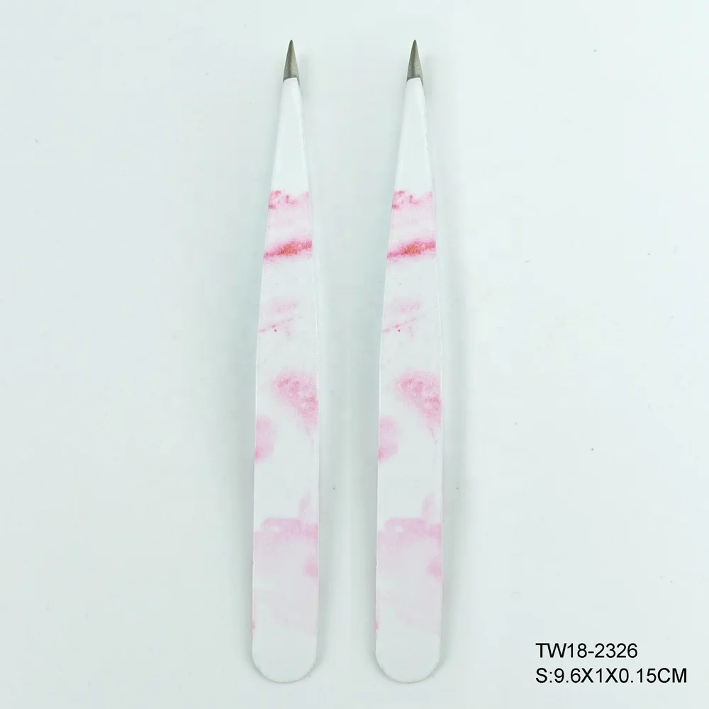 Professional multi portable LED eyebrow tweezers plastic with magnifying