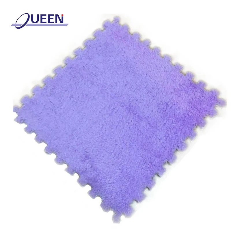 LINYIQUEEN kids play mat and rubber foam puzzle carpet tiles shaggy carpet long pile baby puzzle mat carpet