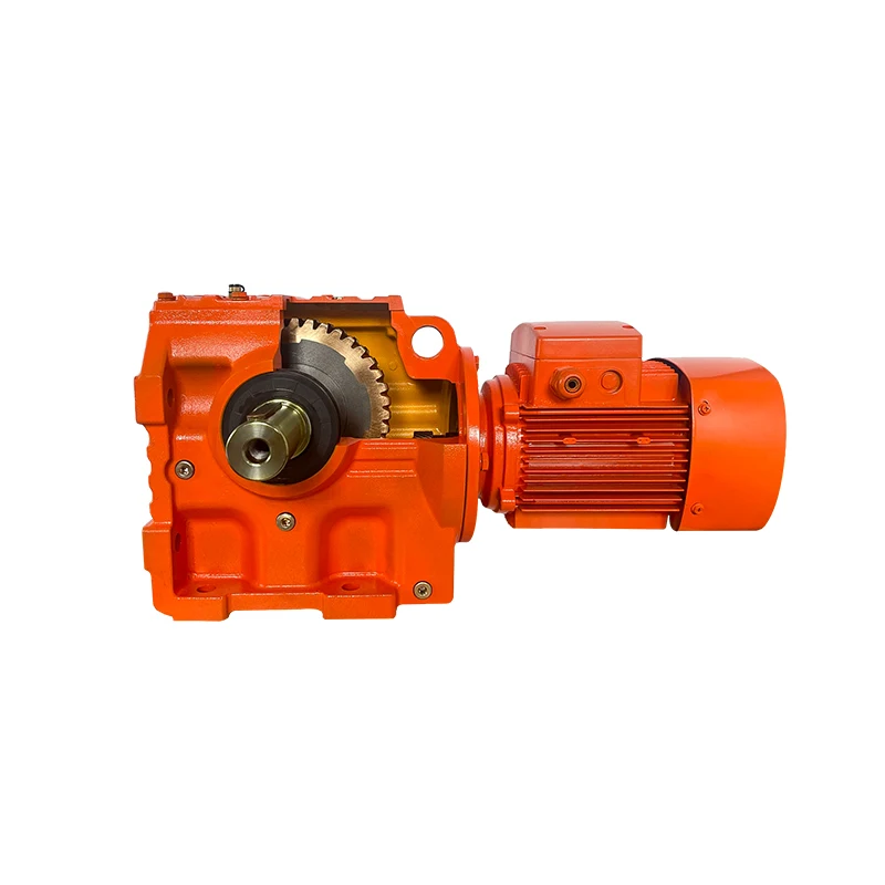 Right angle motor reductor S series helical worm gearbox with torque arm aluminium worm gear