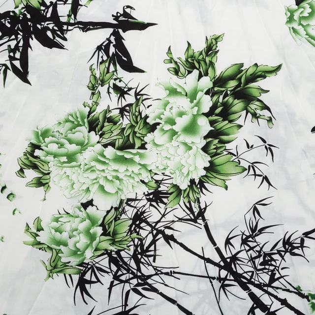 
Customized textile 100 % flax linen printed spandex viscose fabric 