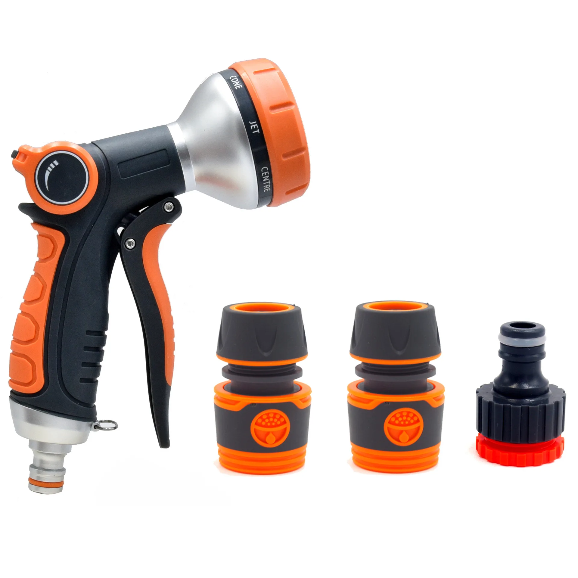 
Top Quality High Pressure Nozzle Hand Sprayer Adjustable Car Wash Hose Household Garden Water Spray Nozzle 