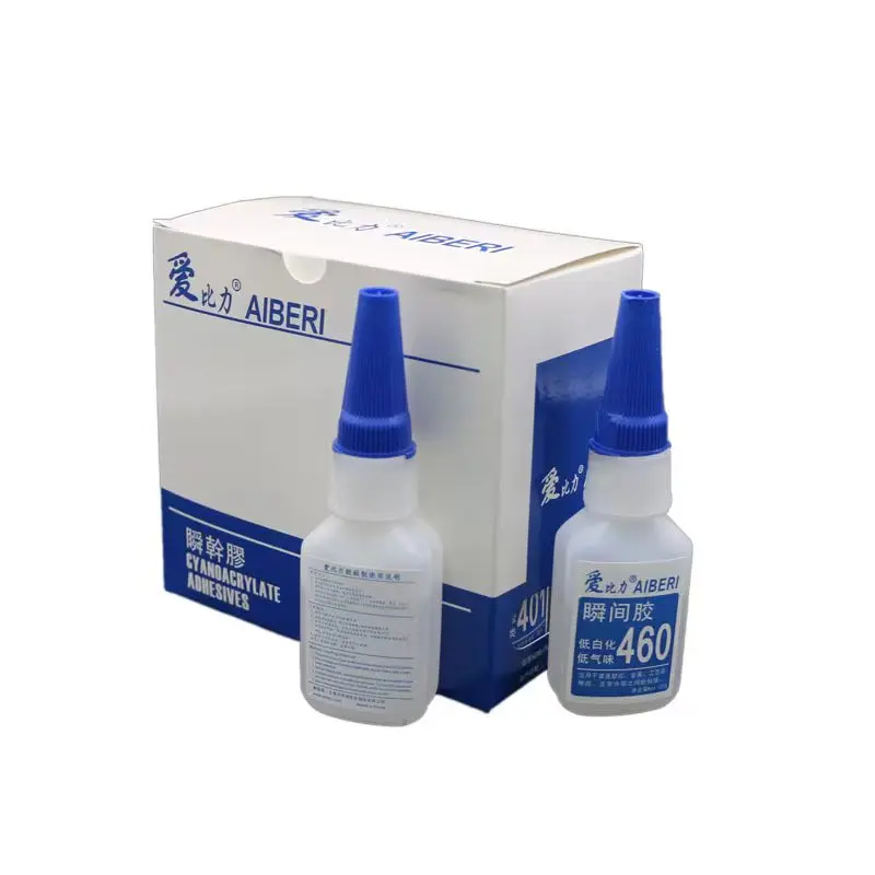 Low Odor 460 Liquid Glue Low Whitening Adhesive for Bonding ABS PC Plastic Metal Leather Wood Etc Instant Adhesives