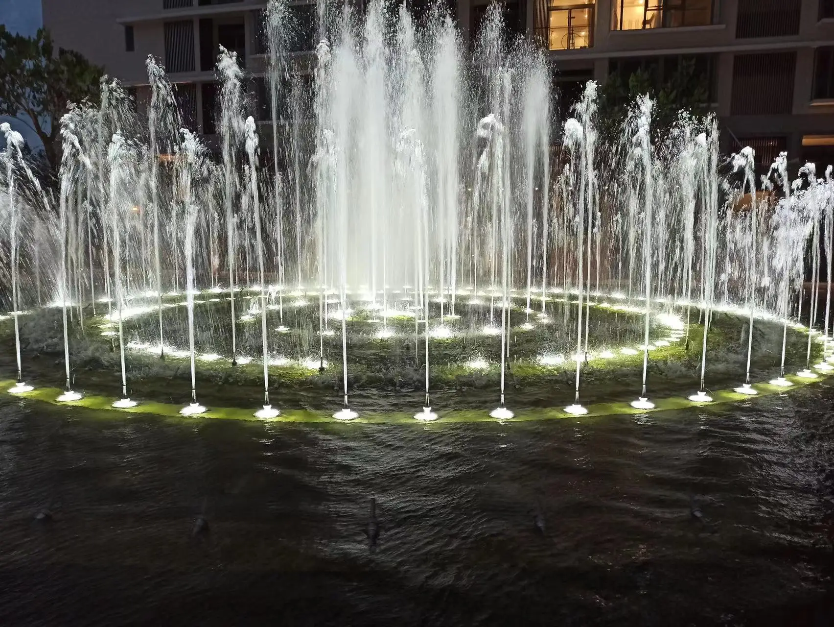 54w/72w rgb/rgbw 24v 4in1 leds outdoor IP68 waterproof underwater donut led fountain light
