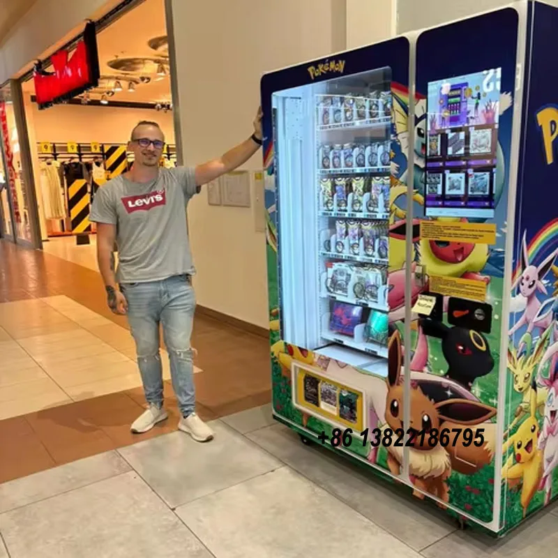 Wholesale Automatic Large Capacity Trading Card Vending Machine Sport Card Vending Machine for Shopping Mall
