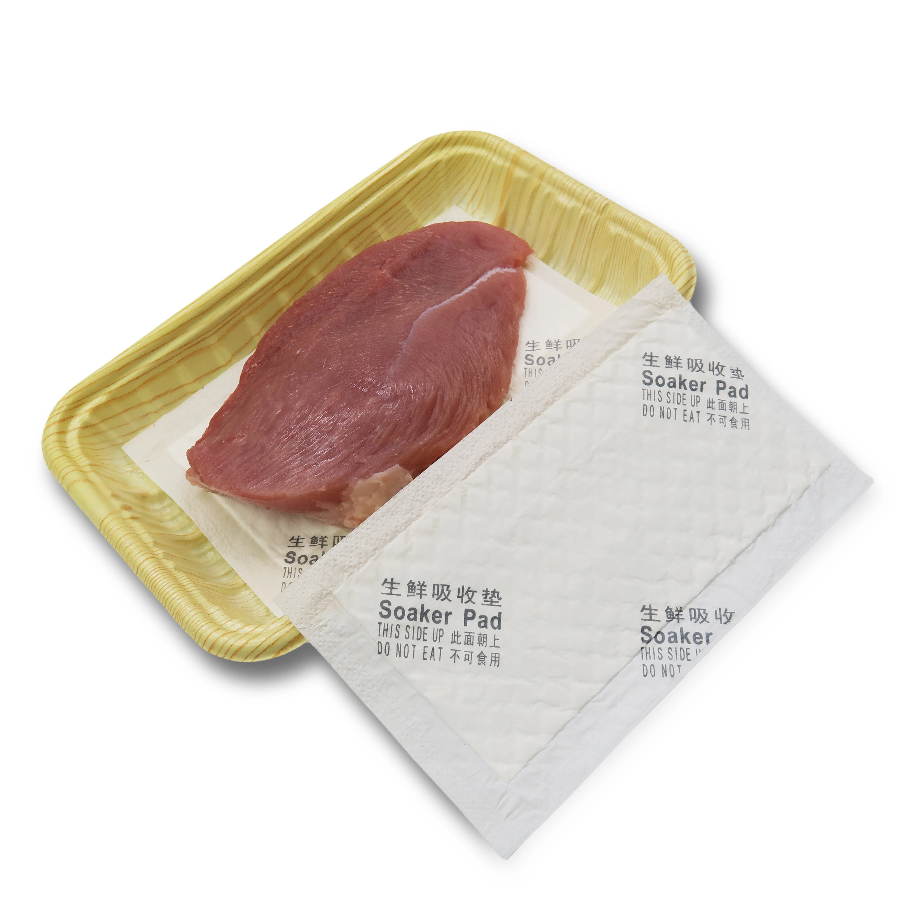 Высококачественные прокладки для курицы впитывающие влагу 160*80 мм мясные мясной абсорбирующей упаковки
