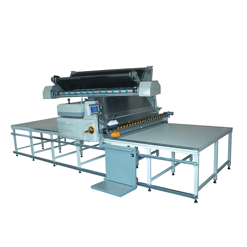 CNC bag apparel cloth 45 degree automatic industrial fabric cloth binding spreading and cutting sewing machine price