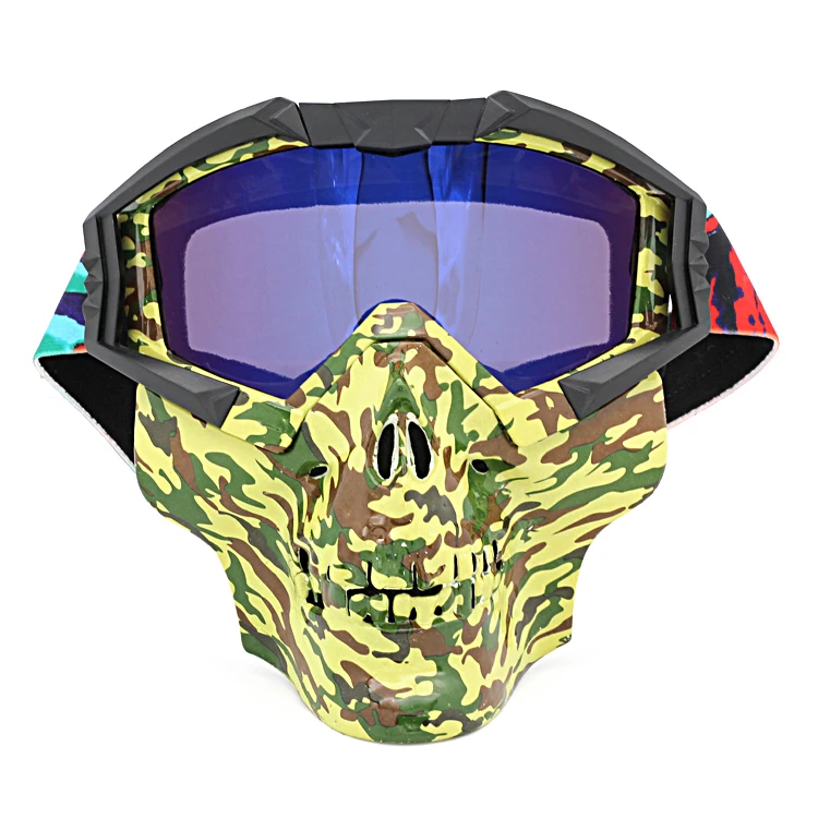 
Tactical Military Sunglasses Motocross Goggles Paintball MaskHelmet Halloween Modular Mask Motorcycle Half Face Mask 