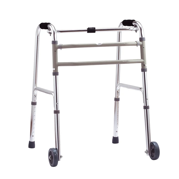 Aluminum adult walking frame with wheels  Medical Orthopedic * walker rollator walker folding walkers for the disabled