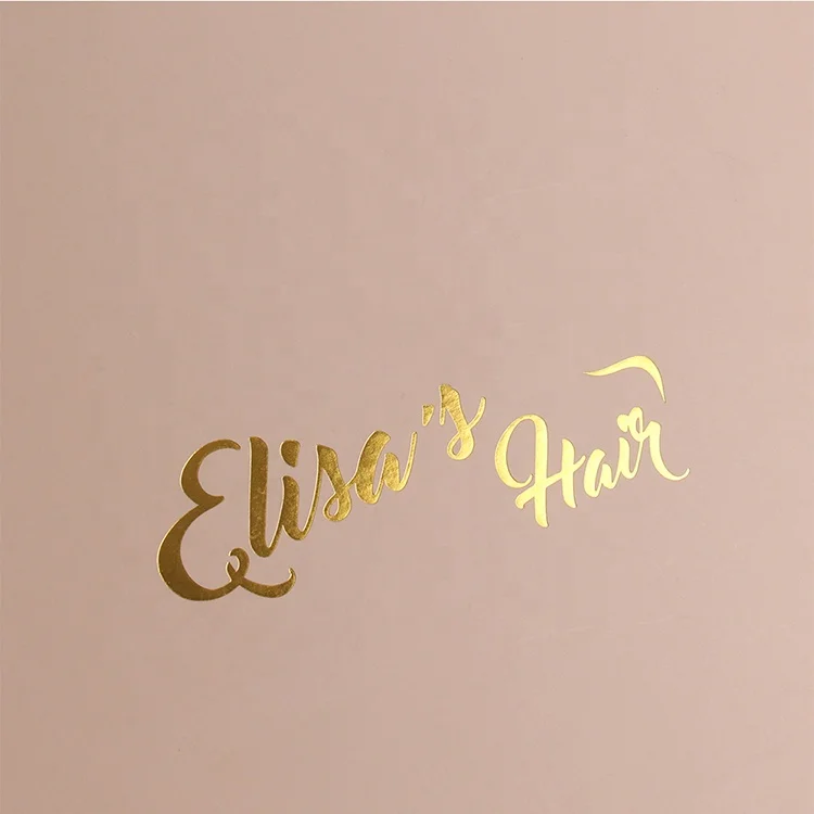 
Pink Color Printing Custom Cardboard Paper Human Hair Wig Packaging Box with Silk Insert Paperboard UV Coating Embossing Accept 