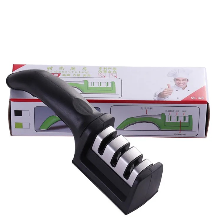 
Professional High Quality PS Plastic Handle Kitchen Knife Sharpener Kitchen tool 