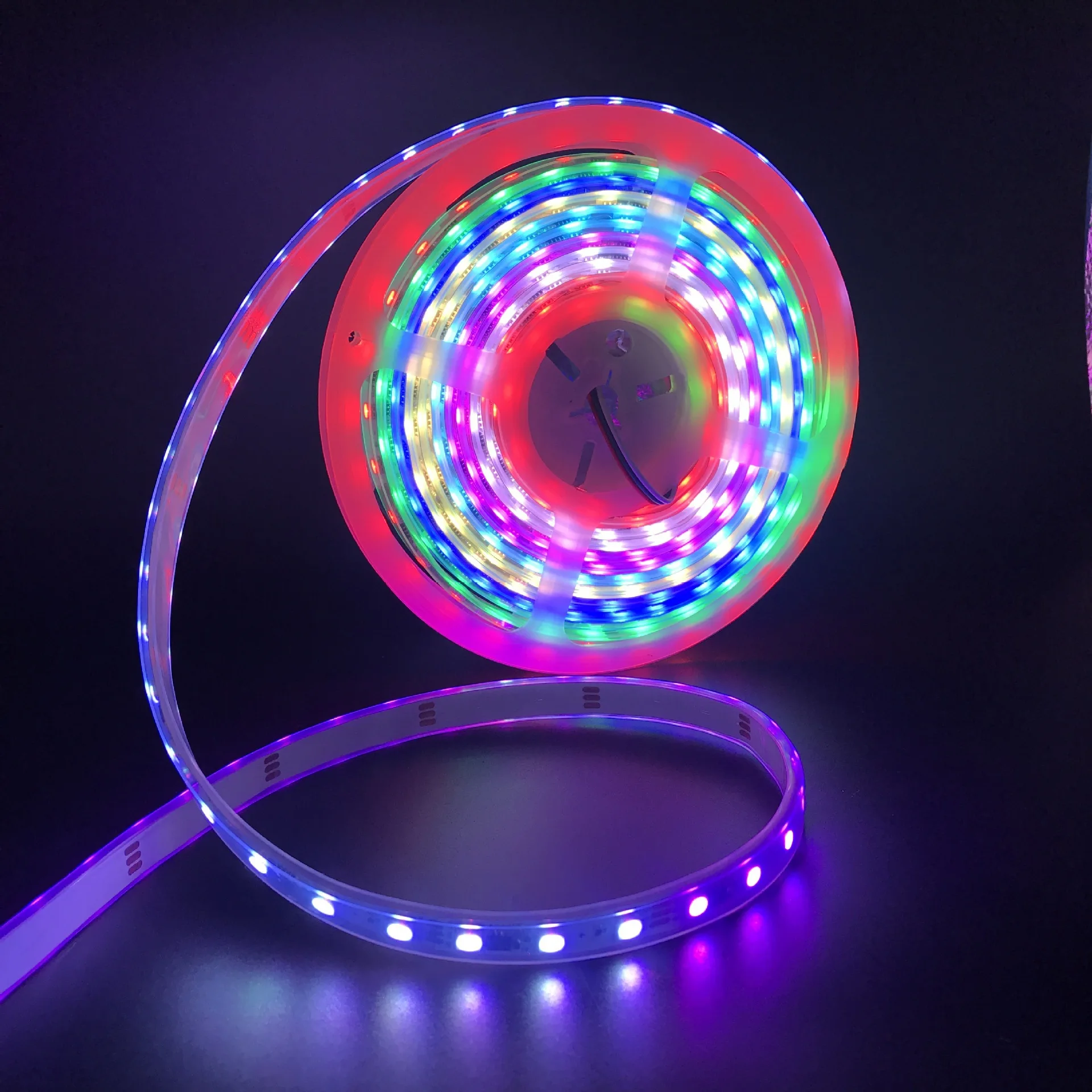 Цветная (RGB) Светодиодная лента 5050 5730 2835 Водонепроницаемый 5M 120Led/M светодиодные полосы света 220