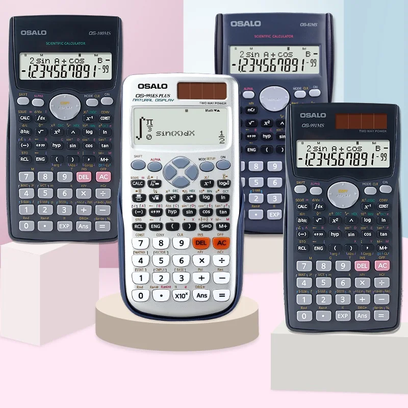 OSALO Student Calculators Mini Cute Desktop Pocket Talking Calculadora Smart Custom Pink Electronic Scientific Calculator