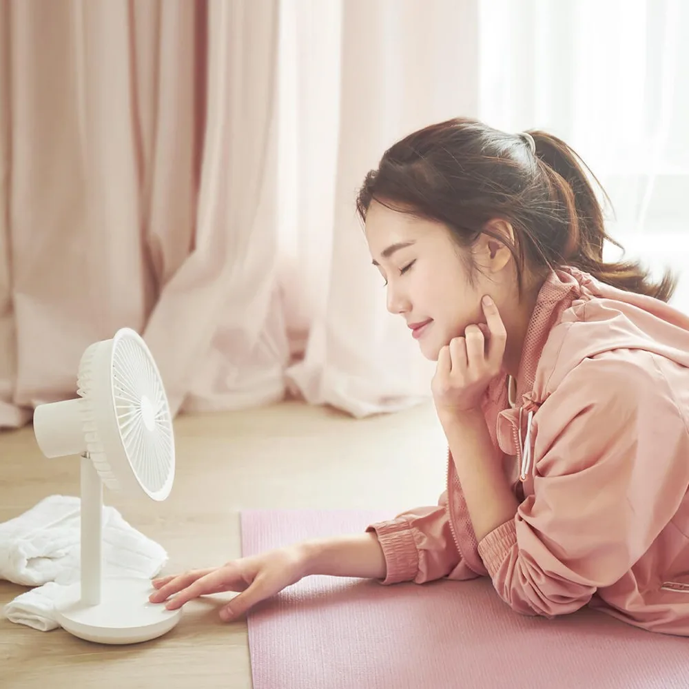 Xiaomi Mijia Youpin SOLOVE Desktop mini Table Portable Standing Fan Solove Type-C usb rechargeable 4000mAh Rotating Fan