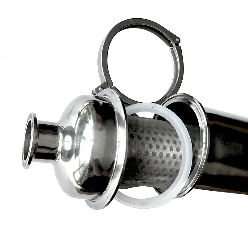 Aohoy Sanitary Stainless Steel beer tri clamp straight Filter