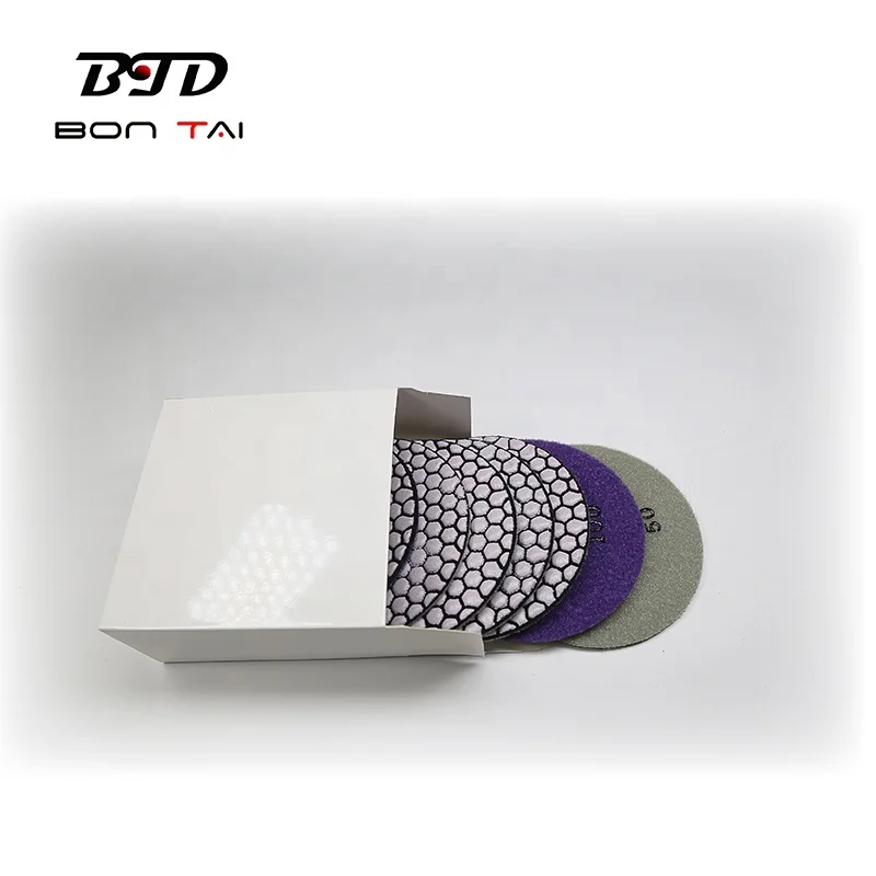 Efficient 4 Inch Polishing Pads for Wet Polishing System Stone Polishing Pad