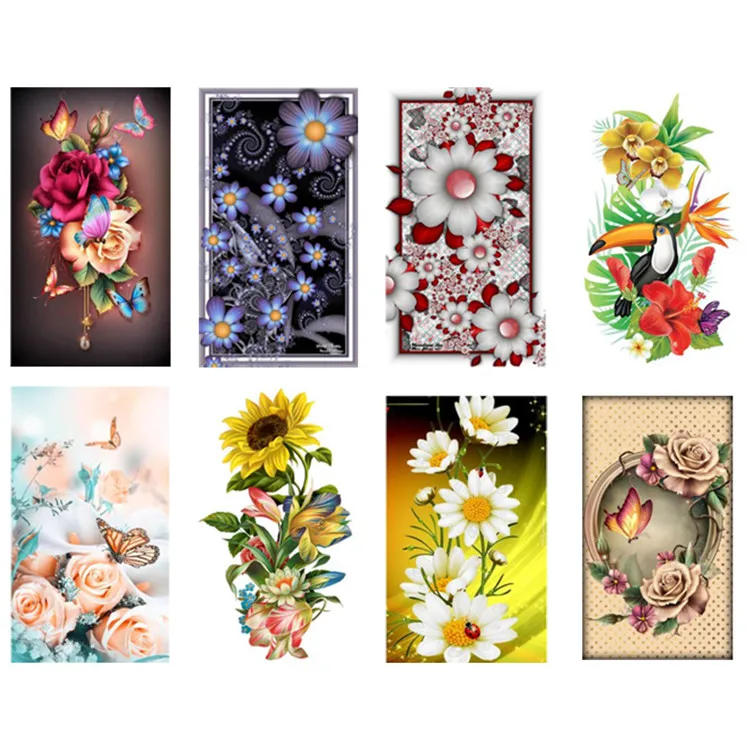 Professional made wall canvas art DIY rose flower mosaic rhinestone 3d diamond art painting