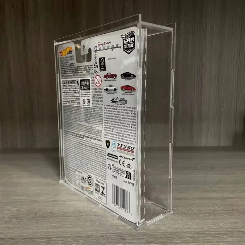 Hot high transparence detachable 1/64 scale clear acrylic Wheels acrylic light up wheel acrylic display box base case