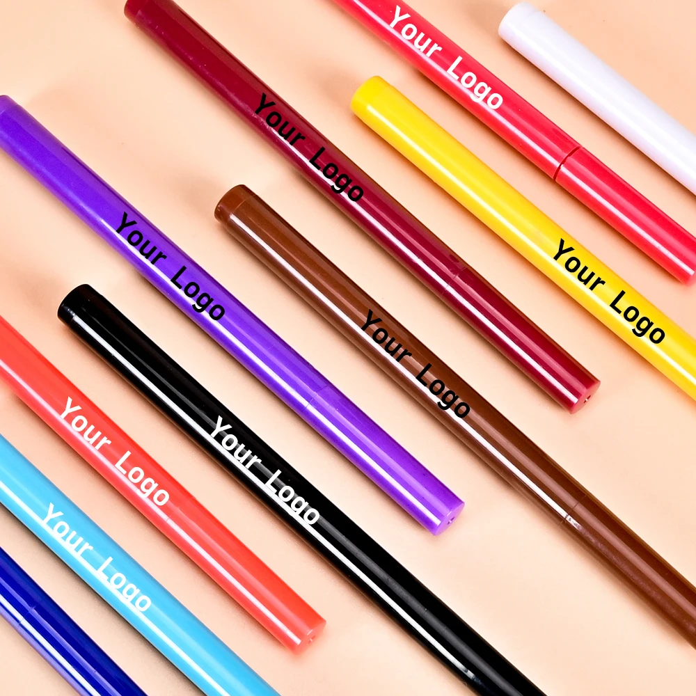 Colorful Eyeliner Glue Pen Water Activated Eyeliner Pencil Waterproof Liquid Eyeliner Private Label