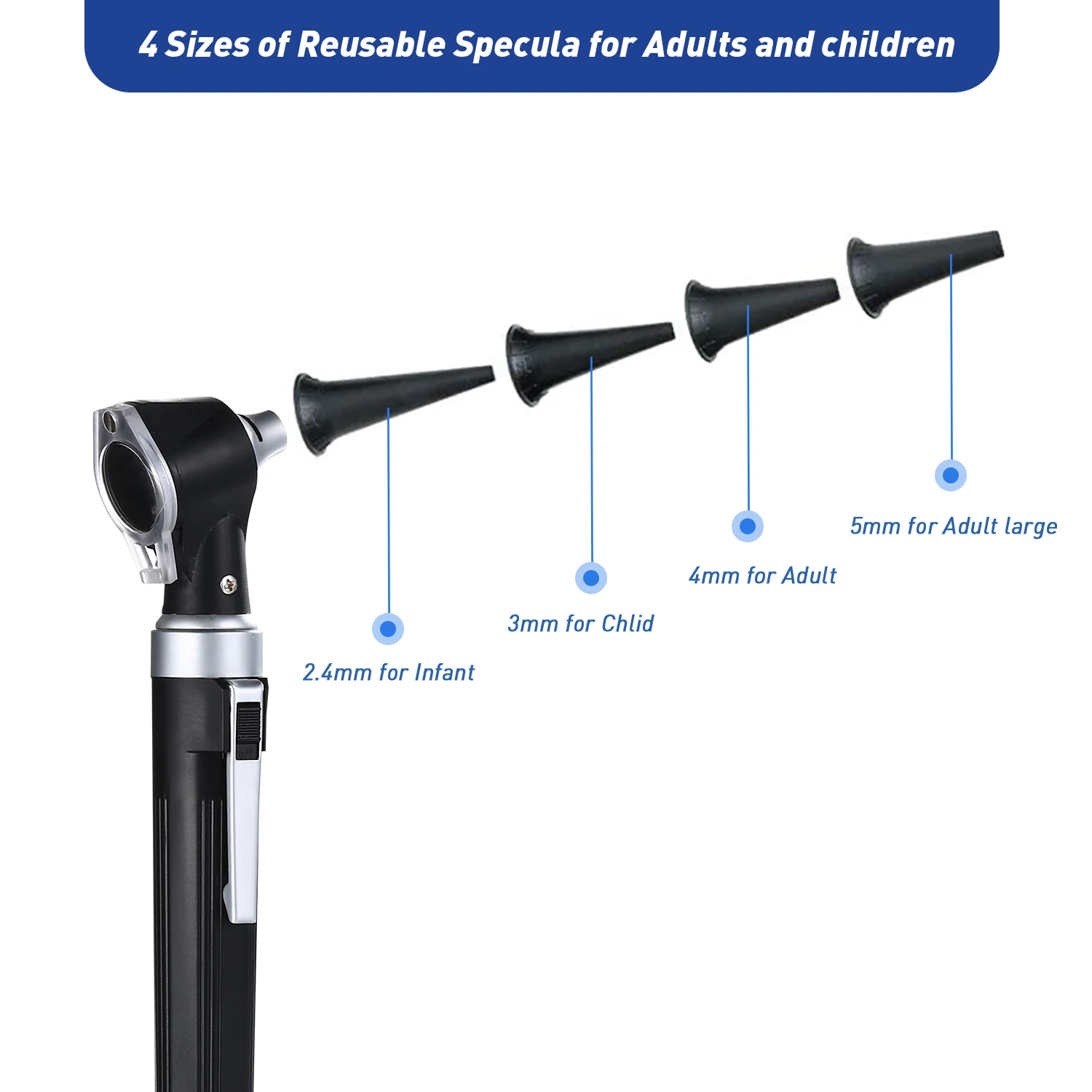 HONSUN HS-OT10J Portable Veterinary ENT Otoscope Endoscope