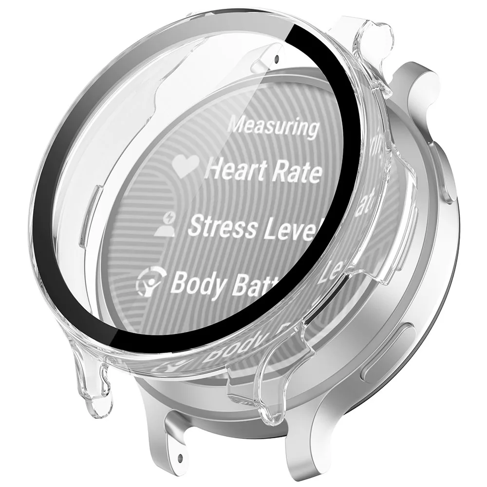 Full Screen PC+Glass film Case For Garmin Lily2 Active Screen Protective cover For Garmin Lily2 Active PC+Glass film watch Case