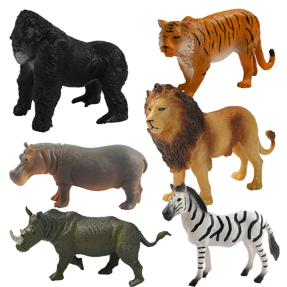 Eco-friendly toy animals zoo for plastic realistic zoo animal set toy For kids