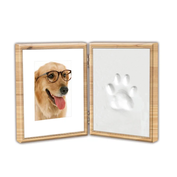  ПЭТ следы лап память настенная рамка Комплект Pet Мемориал фоторамка для