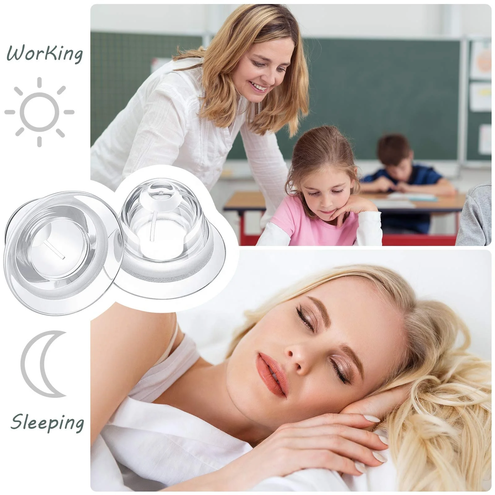 Silicone Nipple Correctors Suckers Pullers Nipple Everters for Inverted Flat and Small Nipples Breastfeeding