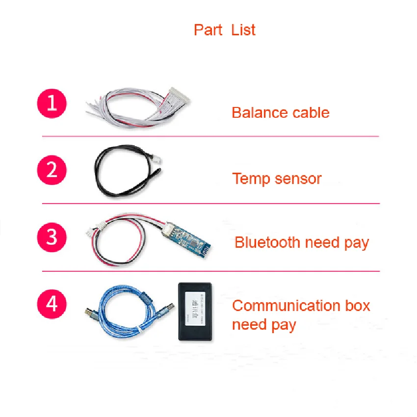 BT BMS lifepo4 bms 12v 4s 60A 80A 100A 120a 150A smart bms lithium iron phosphate battery PCM/PCBA