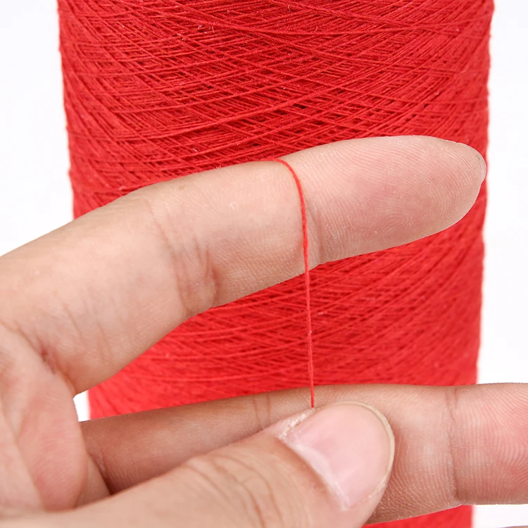 wholesale yarn open end regenerated cotton blended yarn TC knitting yarn