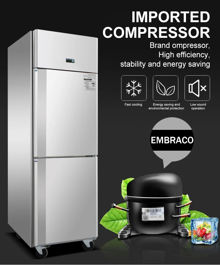 deep freezer double door chiller for vegetable and meat deep upright freezer