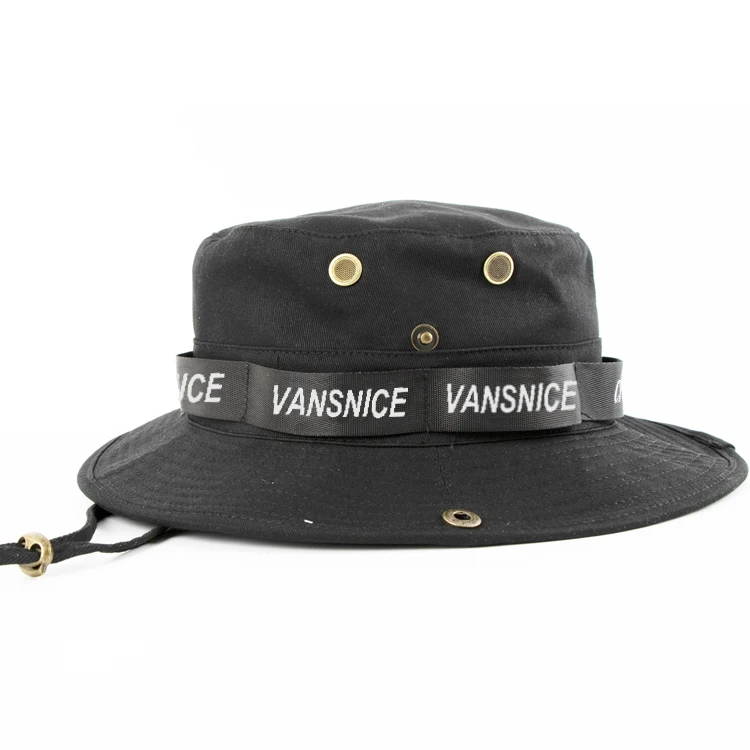 100% cotton fisherman hats bucket hats string