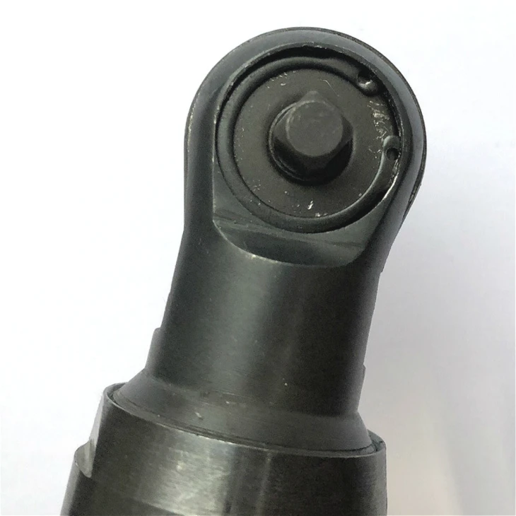  Durable air tool features a die cast aluminum body and black oxide coated ratchet head that resists