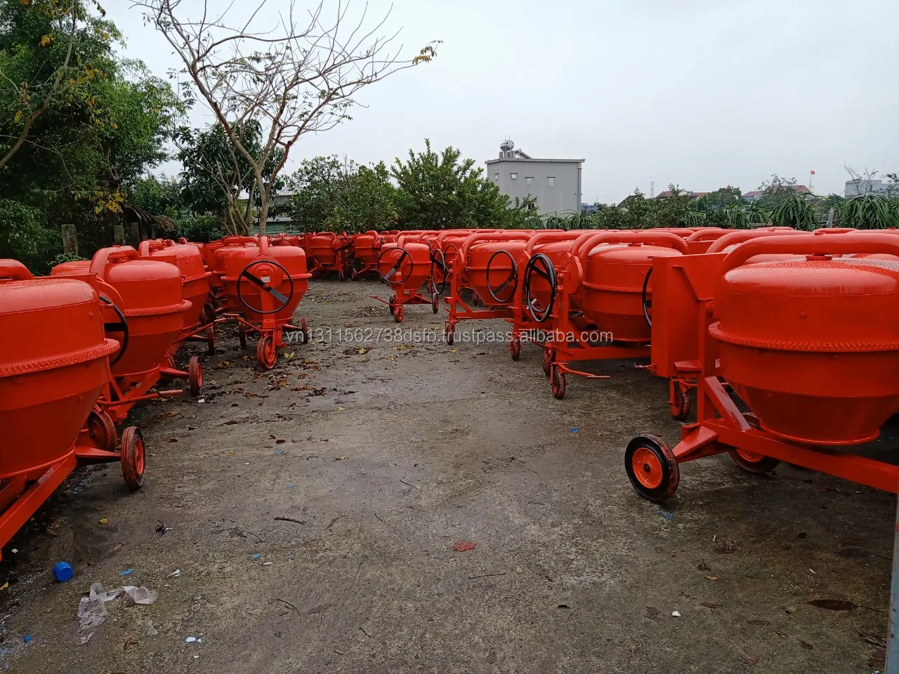Strong portable good for user manual concrete mixer mini truck cement mixers export in Mexico three wheels thickness 3.0mm