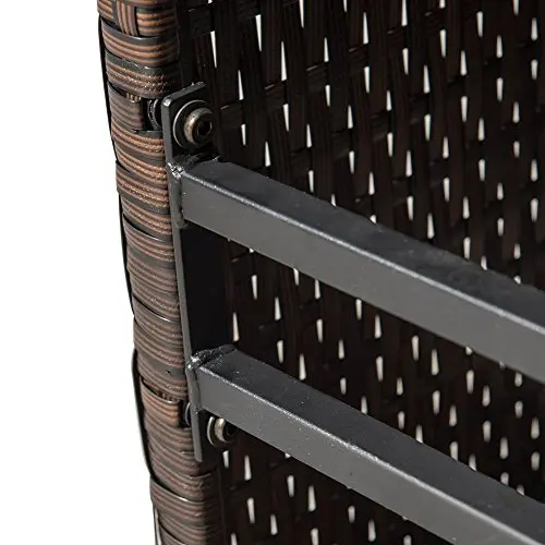 Danlong Patio Umbrella Stand All Weather Wicker Rattan Umbrella Table Garden Furniture Deck Pool Table