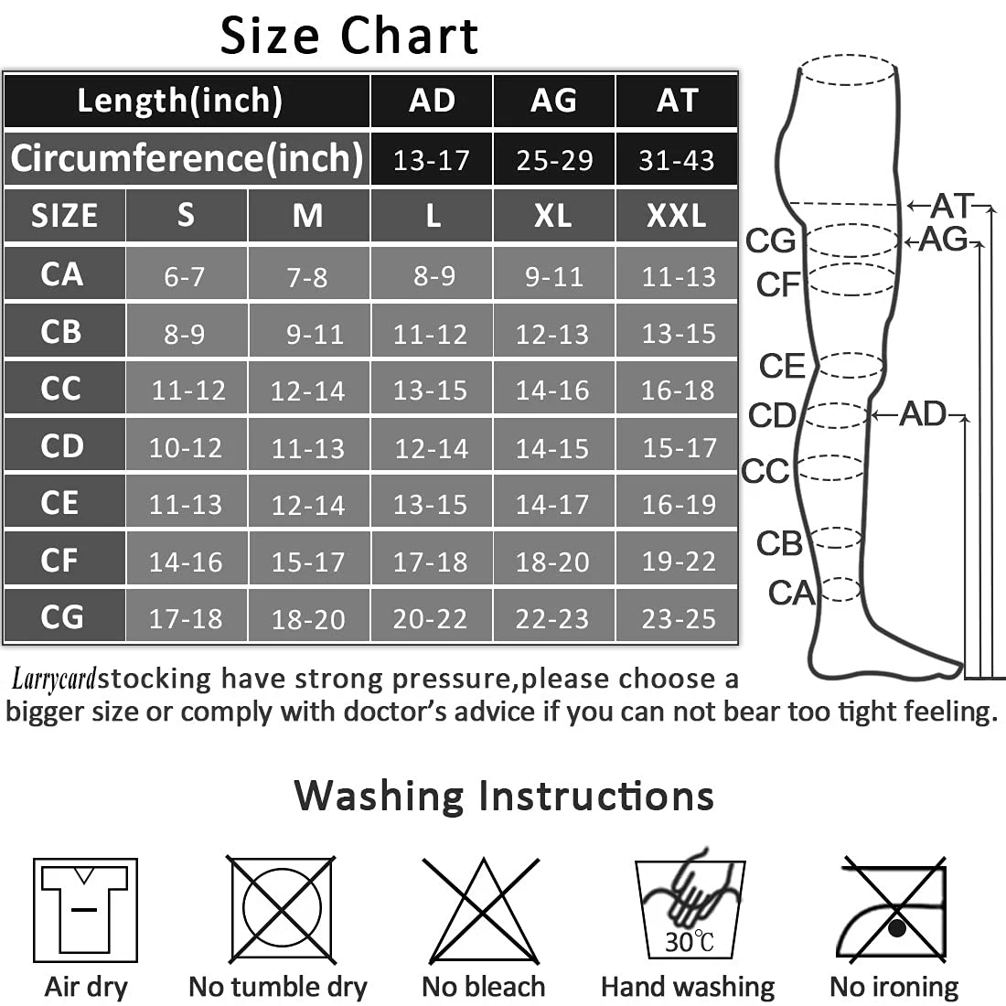 Custom Service Anti-Slip Nurse Stocking Healthy 20-30 Mmhg Workout Post Surgery Compression Socks Medical
