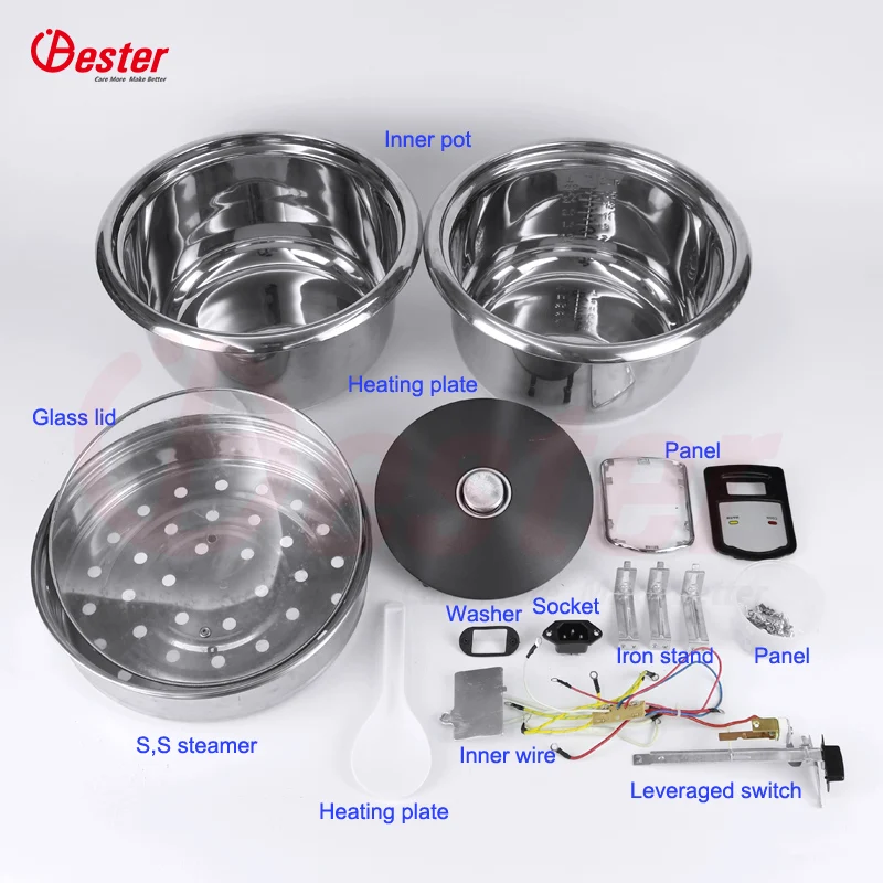 Bester Kitchen Appliances Manufacturers Provide OEM/ODM Services Electric Straight Rice Cooker Parts